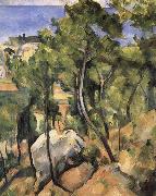 Paul Cezanne forest oil on canvas